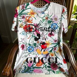 Disney Mickey Mouse Floral T-shirt.